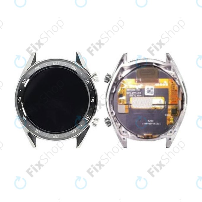 Huawei Watch GT Sport Fortuna B19S - Écran LCD + Écran Tactile + Cadre (Argent) - 02352GXS