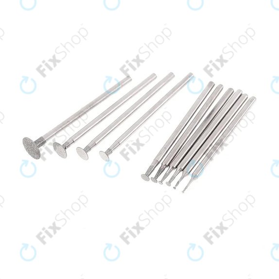 Jeu de pointes abrasives ultra-fines 2,35 mm - 10pcs