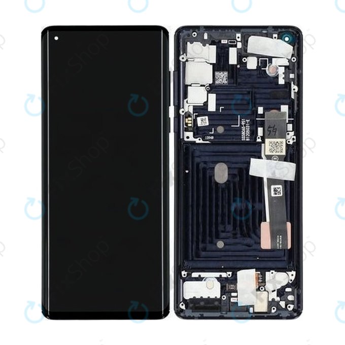 Motorola Edge - Écran LCD + Écran Tactile + Cadre (Noir Solaire) - 5D68C16586, 5D68C16581, 5D68C17030 Genuine Service Pack