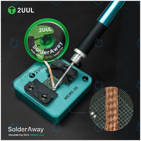 Tresse à dessouder, Solder Vampire, 2UUL DW11, 10 rouleaux/boîte