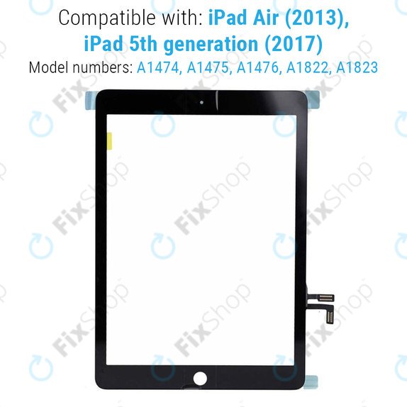 Tactile pour iPad Air, iPad (5th Gen 2017), Black