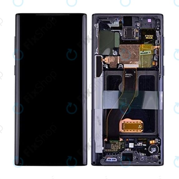 Samsung Galaxy Note 10 - Écran LCD + Écran tactile + Cadre (Noir) OLED