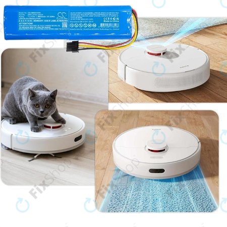 Xiaomi Mi Robot Vacuum Mop-series, Dream-series, Roborock-series - Batterie BRR-2P4S-6800 Li-Ion 14.4V 6800mAh HQ