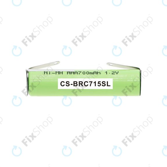 Batterie pour Philips Norelco QC5055, Braun FreeControl 1715, 700mAh, Ni-MH, 1.2V, 4HGAE-LFU, HQ