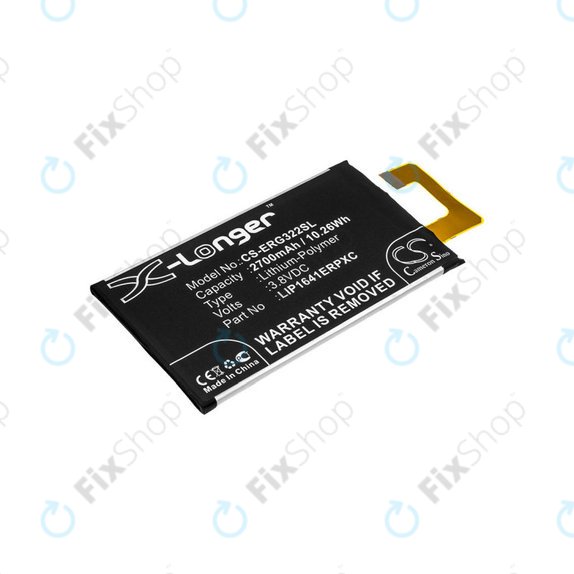 Batterie pour Sony Xperia XA1 Ultra G3221, 2700mAh, Li-Pol, 3.8 V, LIP1641ERPXC, HQ