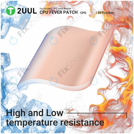 Pad thermique pour CPU, refroidissement, 2UUL SC09, 17x15x1.5mm
