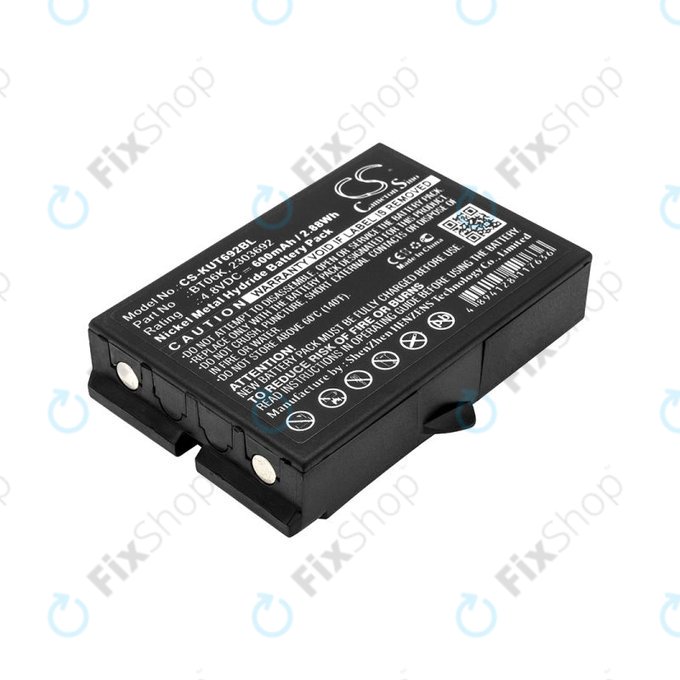 Batterie pour Ikusi T70, TM70, 600mAh, Ni-MH, 4.8V, BT06K, HQ