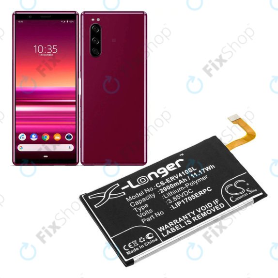 Batterie pour Sony Xperia 5, Sony J8210, 2900mAh, Li-Pol, 3.85 V, LIP1705ERPC, HQ