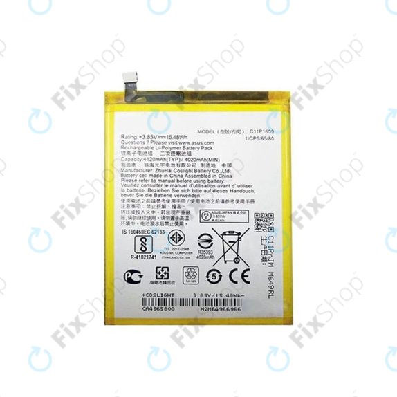 Asus ZenFone 3 Max ZC553KL (X00DD) - Batterie C11P1609 4120mAh