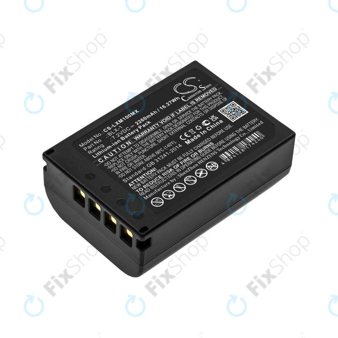 Batterie pour Olympus OM SYSTEM OM-1, OM-1 Mirrorless, 2260mAh, Li-Ion, 7.2V, BLX-1, HQ