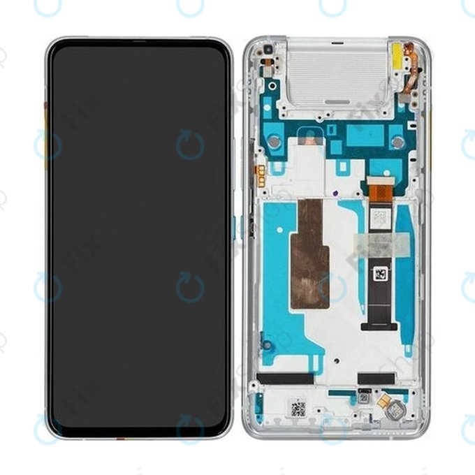 Asus ZenFone 8 Flip ZS672KS - Écran LCD + Ecran Tactile + Cadre (Argent Glacier) - 90AI0042-R20010 Genuine Service Pack