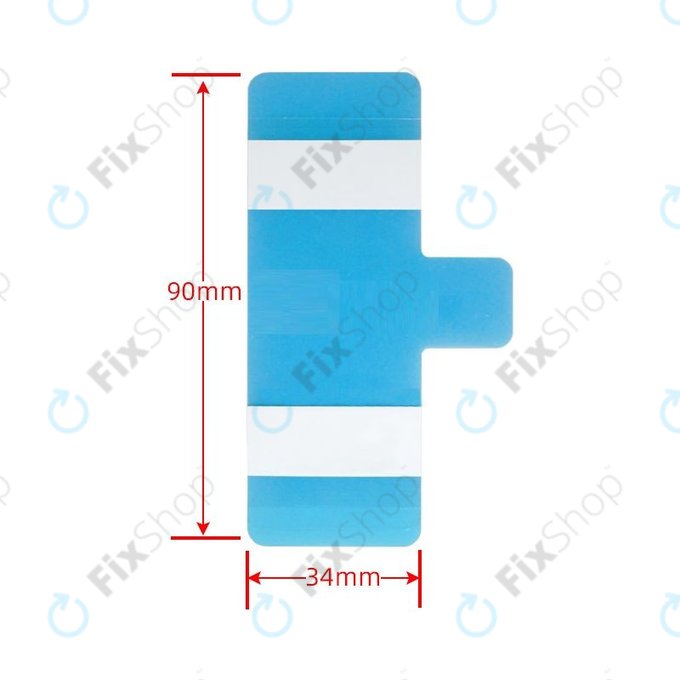 Adhésif universel pour batterie - 34 x 90 mm