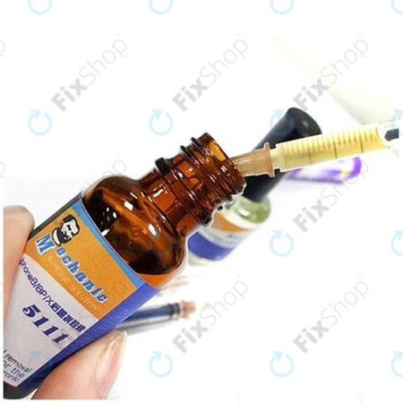 Mechanic 5111 - Dissolvant de colle pour vitre arrière (iPhone 8 - 14 Pro Max) - 20 ml