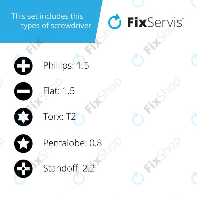 Nanch 6in1 Portable - Tournevis de précision en acier au vanadium