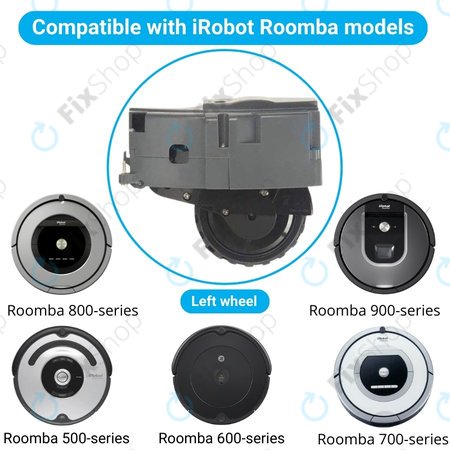 iRobot Roomba 500, 600, 700, 800, 900-series - Roue avec moteur (gauche)
