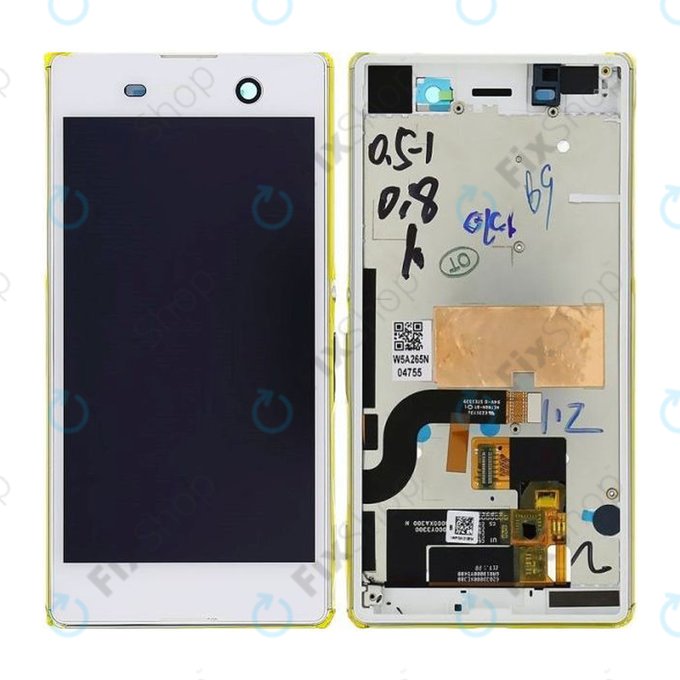 Sony Xperia M5 E5603 - Écran LCD + Ecran Tactile + Cadre (Blanc) - 191HLY0004B-WCS Genuine Service Pack