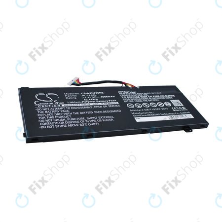 Batterie pour Acer Aspire Vn7, V15 Nitro, Spin 3, 4600mAh, Li-Pol, 11.4V, AC14A8L, HQ