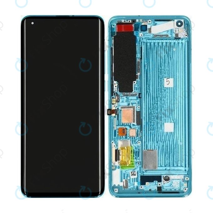 Xiaomi Mi 10 M2001J2G - Écran LCD + Écran Tactile + Cadre (Vert Corail) - 56000600J200 Genuine Service Pack