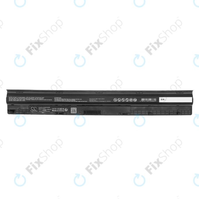 Batterie pour Dell Inspiron 14, 15, 17, Vostro 14, 15, 2600mAh, Li-Ion, 14.8V, GXVJ3, HQ