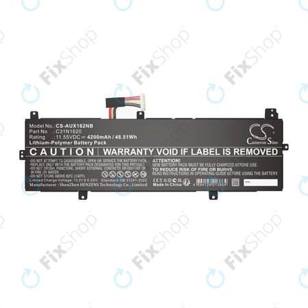 Batterie pour Asus BX430, Expertbook B5440fa, P5240ua-1a, 4200mAh, Li-Pol, 11.55V, C31N1620, HQ