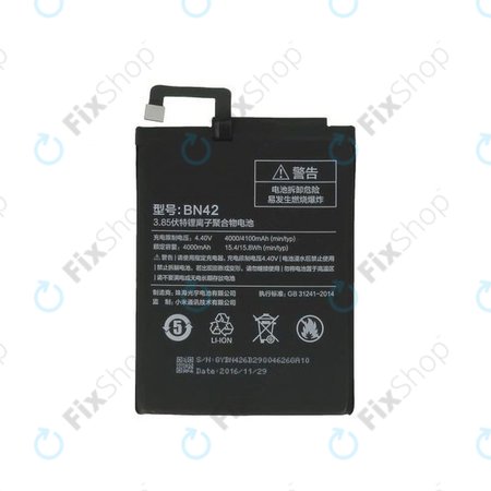 Xiaomi Redmi 4 - Batterie BN42 4100mAh