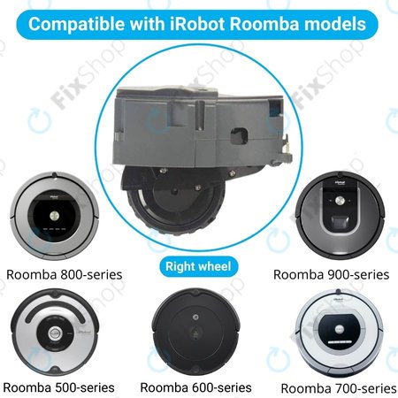iRobot Roomba 500, 600, 700, 800, 900-series - Roue avec moteur (droite)