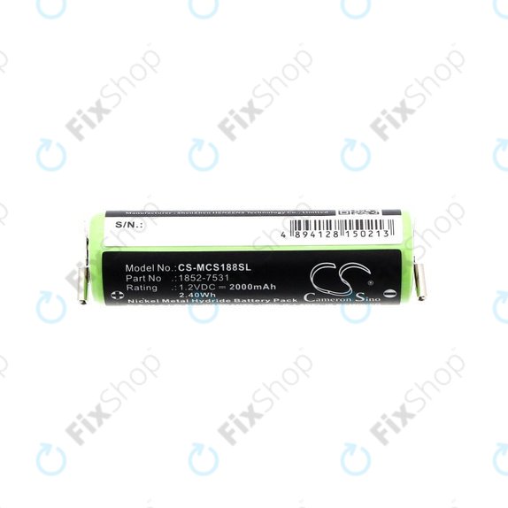 Batterie pour Moser Easy Style 1881, 2000mAh, Ni-MH, 1.2V, 1852-7531, HQ