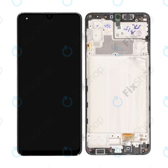 Samsung Galaxy M32 M325F - Écran LCD + Ecran Tactile + Cadre (Noir) - GH82-25981A, GH82-26193A Genuine Service Pack