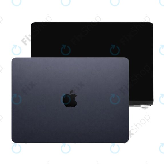 Écran LCD pour MacBook Air 13", A3113 (2024), avec vitre avant et couvercl, Midnight, 661-40281, Genuine Apple