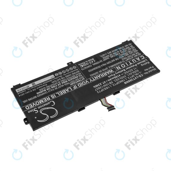 Batterie pour Lenovo ThinkPad X390, Yoga X390, 4100mAh, Li-Pol, 11.52V, 02DL021, HQ