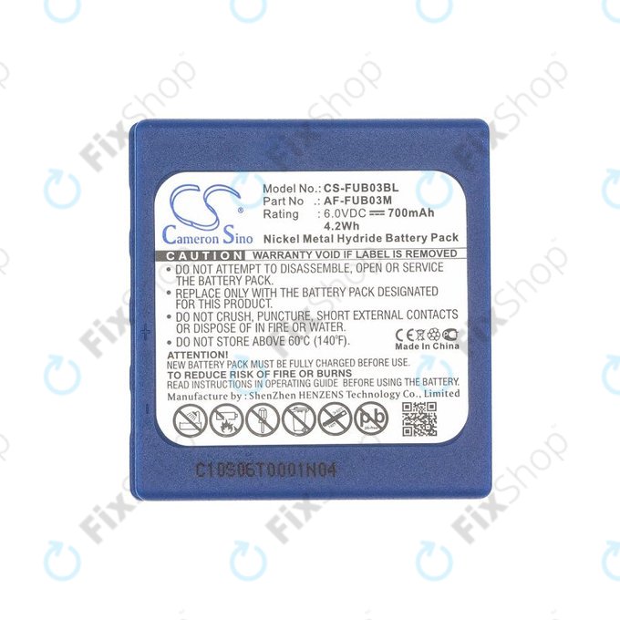 Batterie pour HBC Fub3a, 700mAh, Ni-MH, 6V, AF-FUB03M, HQ