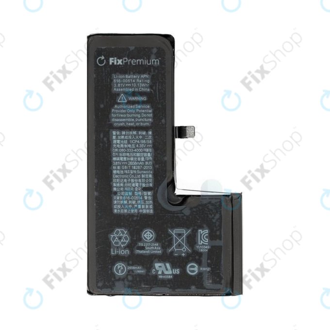 Apple iPhone XS - Batterie 2658mAh FixPremium (10 Pack)