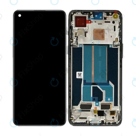 OnePlus Nord 2T CPH2399 CPH2401 - Écran LCD + Écran tactile + Cadre (Gray Shadow) TFT
