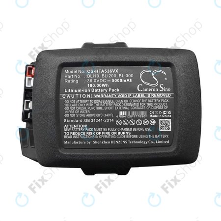 Batterie pour Husqvarna 110il, 525ilxt, 5000mAh, Li-Ion, 36V, BLi10, BLi200, HQ