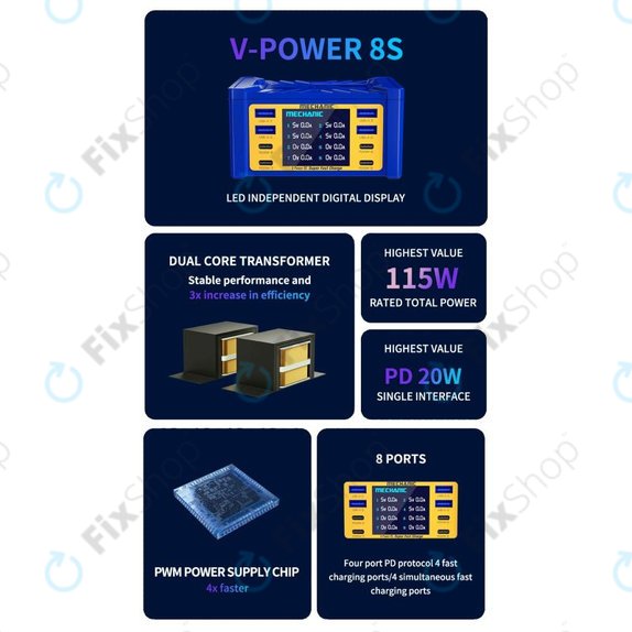 Mechanic V-Power 8S - Station de Charge de Service