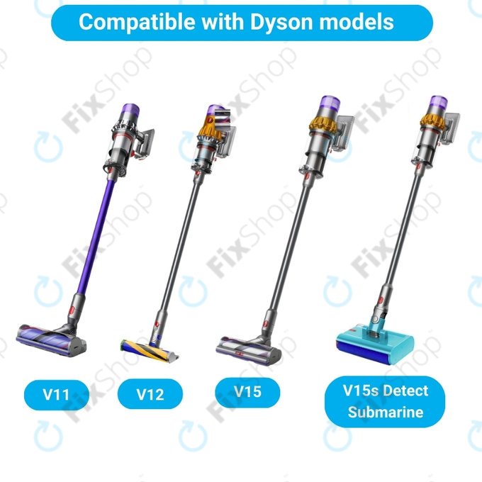 Dyson V11, V12, V15, V15s Detect Submarine - Brosse principale Slim Fluffy avec tete de nettoyage a rouleau doux