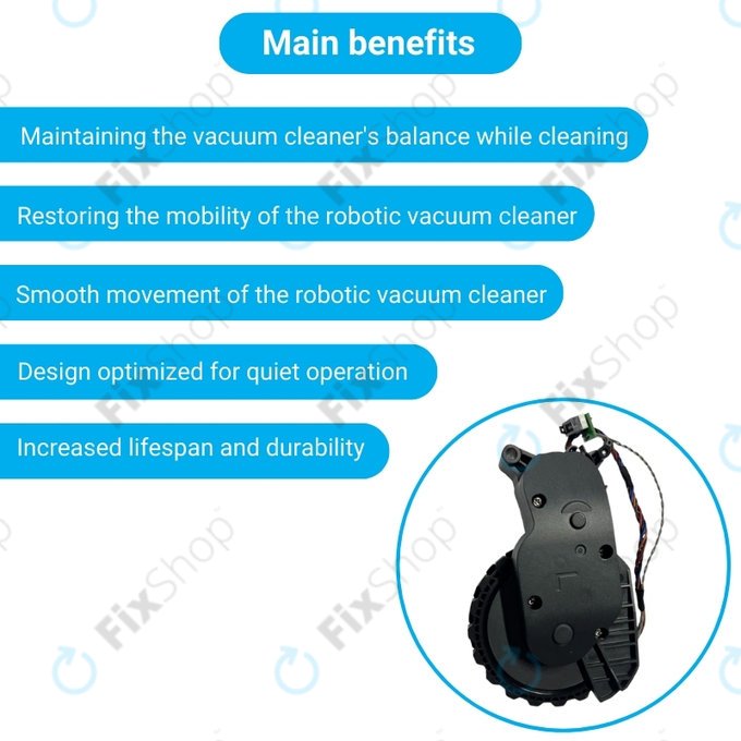 Xiaomi Roborock S5 Max, S6 Pure, S7 - Moteur de roue (gauche)