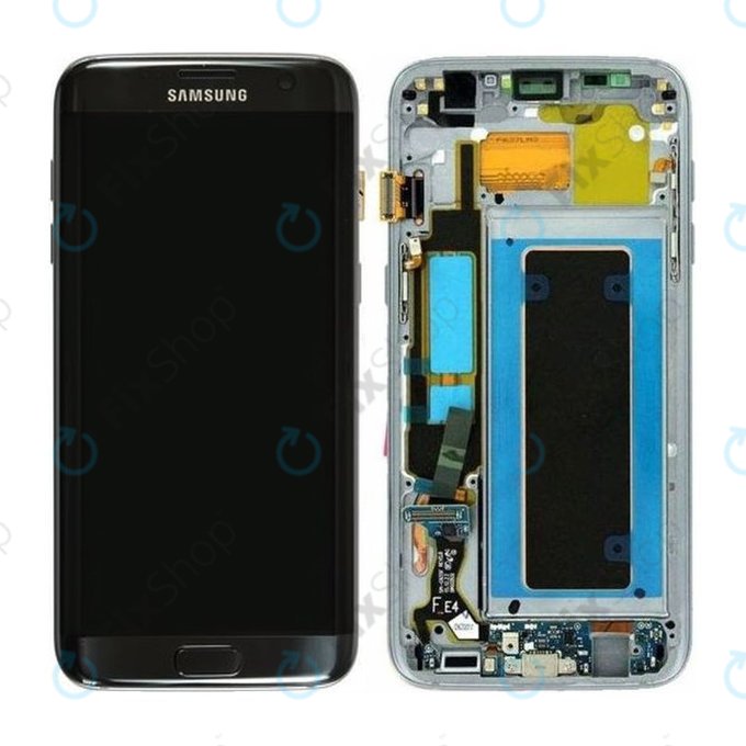 Samsung Galaxy S7 Edge G935F - Ecran LCD + Ecran Tactile + Cadre (Noir) - GH97-18533A, GH97-18594A, GH97-18767A Genuine Service Pack