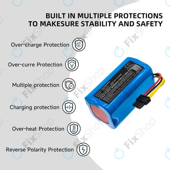 Proscenic Cocoa Smart 780T, 790T, Summer P1s, P2s - Batterie VR1717 Li-Ion 14.8V 2600mAh HQ