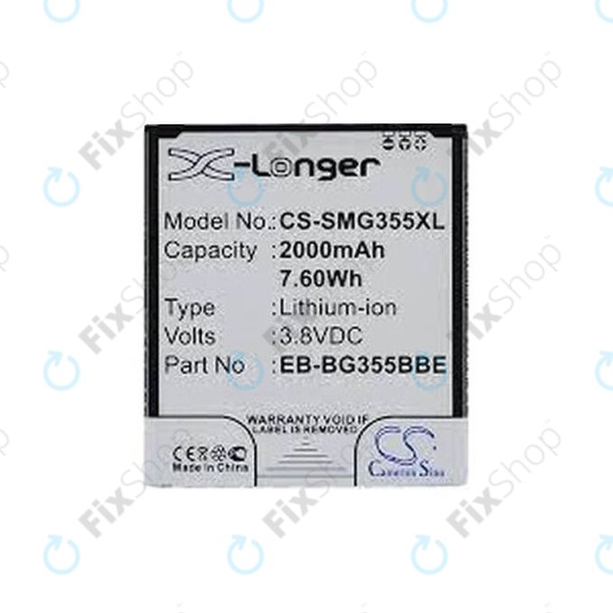 Samsung Galaxy Core 2 G355F - Batterie EB-BG355BBE 2000mAh HQ