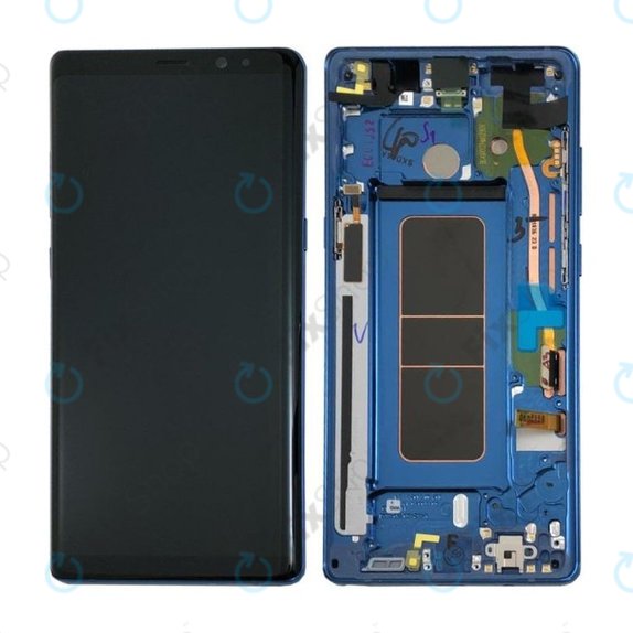 Samsung Galaxy Note 8 N950F - Écran LCD + Écran Tactile + Cadre (Bleu Deep Sea) - GH97-21065B, GH97-21066B Genuine Service Pack
