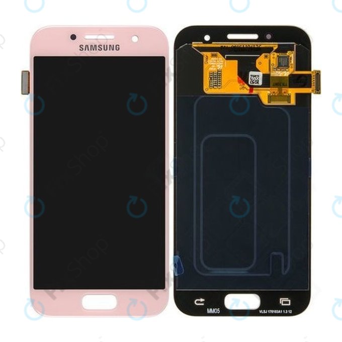 Samsung Galaxy A3 A320F (2017) - Ecran LCD + Ecran Tactile (Peach Cloud) - GH97-19732D, GH97-19753D Genuine Service Pack