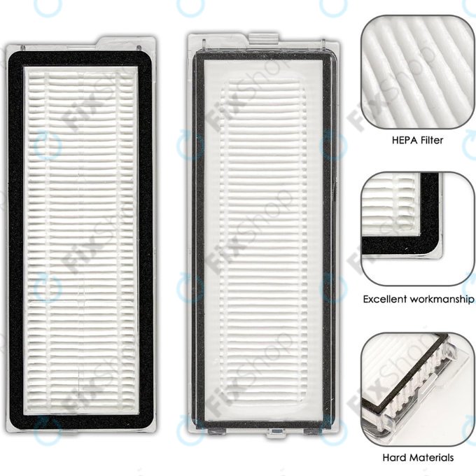 Filtre HEPA, 2 pièces pour Xiaomi Roborock Qrevo Curv, Qrevo Edge, Qrevo MaxV, Qrevo Pro, Qrevo Plus, QV-series