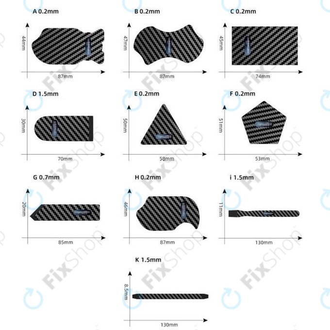 iFixes - Outil d’Ouverture Ultra-Fin en Carbone B