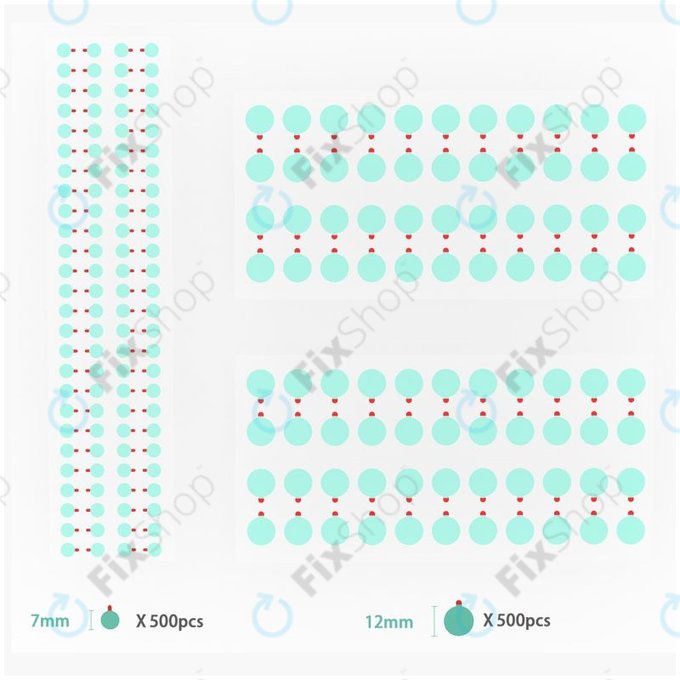 2UUL Autocollant de protection pour appareil photo de téléphone (1000 pièces)