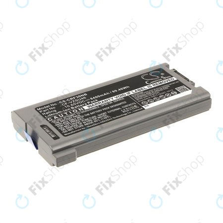 Batterie pour Panasonic Toughbook CF-30, 31, 53, 8400mAh, Li-Ion, 10.65V, CF-VZSU46, HQ