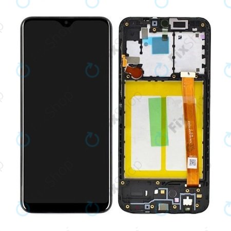 Samsung Galaxy A20e A202F - Écran LCD + Ecran Tactile + Cadre (Noir) - GH82-20229A, GH82-20186A Genuine Service Pack