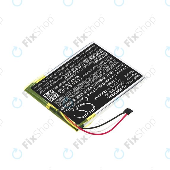 Batterie pour Garmin Dash Cam 20, Nuvi 3400, 1000mAh, Li-Pol, 3.7V, 361-00046-00, HQ