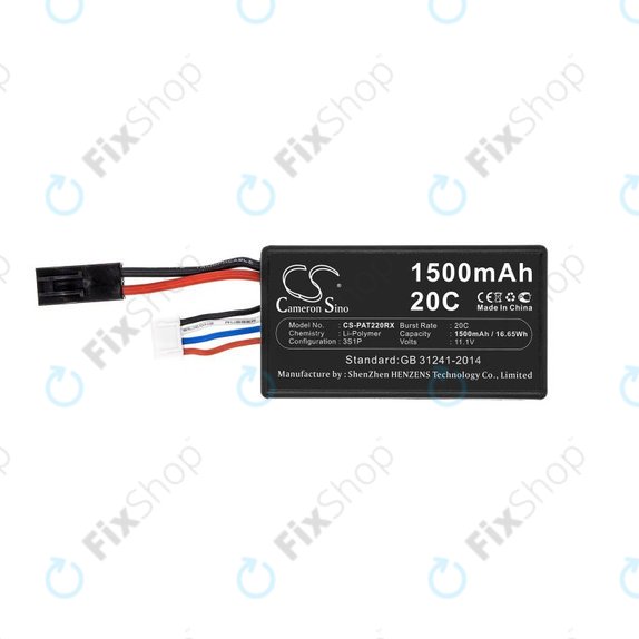Batterie pour Parrot Ar.drone 2.0, 1500mAh, Li-Pol, 11.1V, HQ