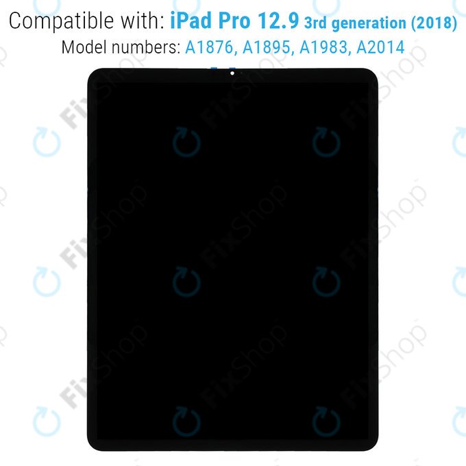 Apple iPad Pro 12.9 (3rd Gen 2018) - Écran LCD + Écran tactile + Carte IC Refurbished